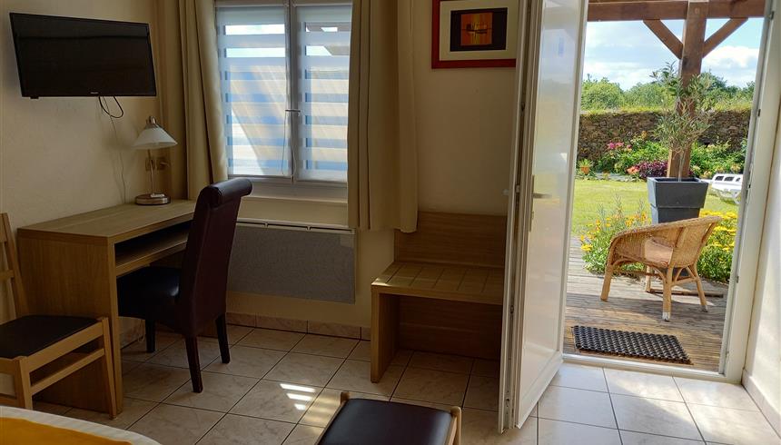 chambre n°9 rez de jardin
