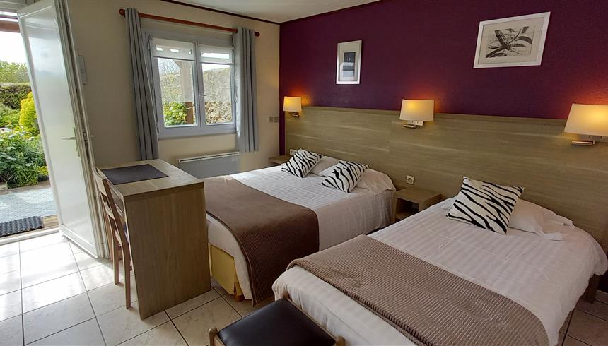 chambre n°10 rez de jardin + terrasse
